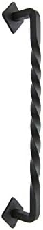 10 Twist Front Farmhouse Iron Pull Black forged USA