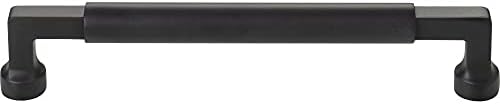 CABINET PULLS Pkg of 8 Flat Black Top Knobs - 6 516-Inch