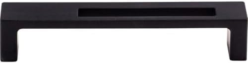 Top Knobs Modern Metro Slot Pull 5 Inch Flat Black