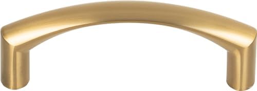 Top Knobs M1711 Nouveau Collection 3 Flat Black Pull Hardware for Cabinets