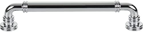 Top Knobs Cranford Pulls Polished Chrome 6 516-Inch Complete Set