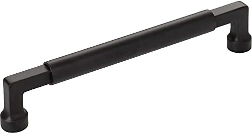 CABINET PULLS Pkg of 8 Flat Black Top Knobs - 6 516-Inch