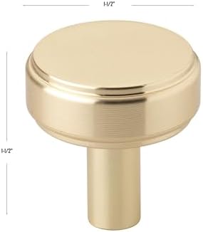 GlideRite 1-12 in Cabinet Knob Champagne Gold