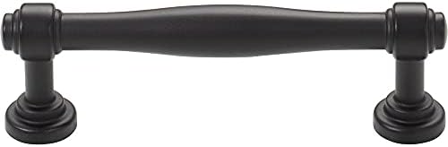 Top Knobs Flat-Black Cabinet Pull 3 34-Inch C-C System