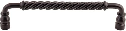 Top Knobs M674 Normandy Collection 8 Twisted Bar Pull Patina Black