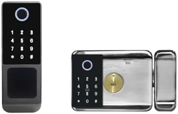 Smart Outdoor Door Lock with Fingerprint Waterpump Protection Tuya App Control