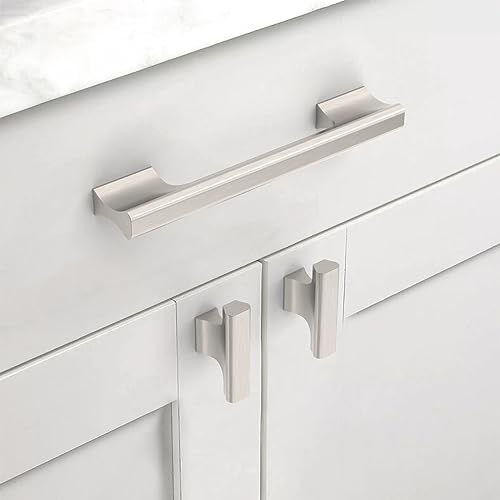 Asidrama 10 Pack 5 Inch brushed nickel cabinet pulls