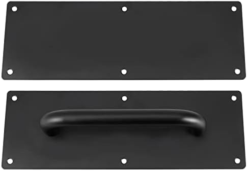 4 pcs 12 x 4 Inch Black Stainless Steel Door Handle