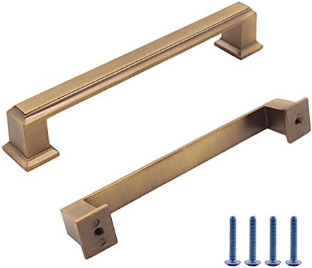 6PCS Heavy Duty Brown Cabinet Knobs and Pulls