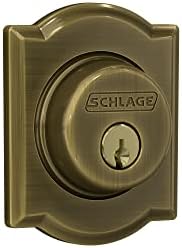 SCHLAGE B60 N CAM 609 Deadbolt with Camelot Trim Keyed 1 Side