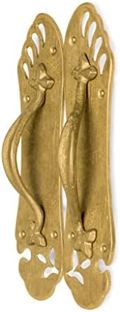 Hardware Philosophy Sandal Brass Pull Cabinet Backplate Strip Set 87 Inch
