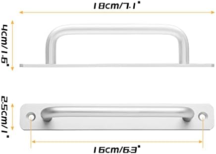 Piutouyar 2 Pack Aluminum Alloy Sliding Barn Door Handle