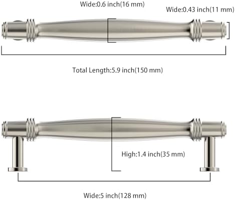 Asidrama 10 Pack 5 Inch Cabinet Handles