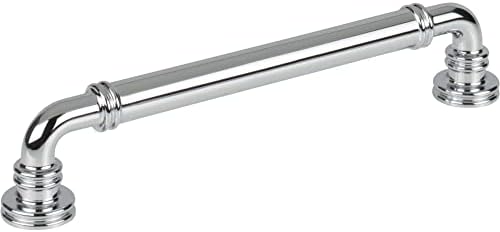 Top Knobs Cranford Pulls Polished Chrome 6 516-Inch Complete Set