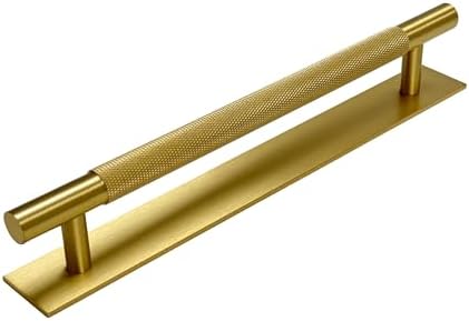 Knurled Cabinet Hardware texture backplate solid brushed Brass knobs andPulls