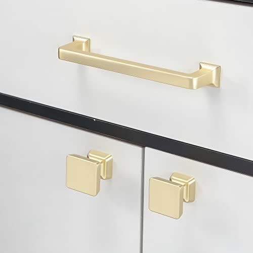 COTYKILEY 10-Piece 5-Inch Gold Cabinet Pulls for Kitchen Cabinets