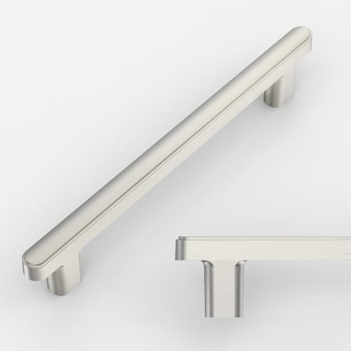 Amerdeco 10 Pack Brushed Satin Nickel Cabinet Pulls 5 Inch Hole Center 1