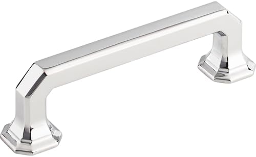 Top Knobs TK287PN 3-34 Contemporary Transitional Emerald Pull Polished Nickel