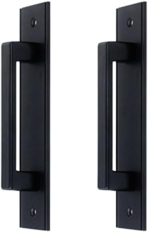Tighall 7 Black Barn Door Pulls