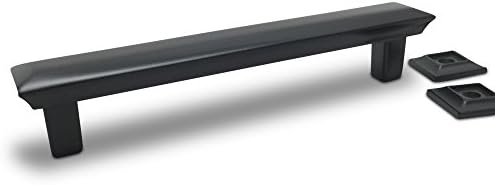 Southern Hills 4 Inch Matte Black Cabinet Pulls - Pack of 5