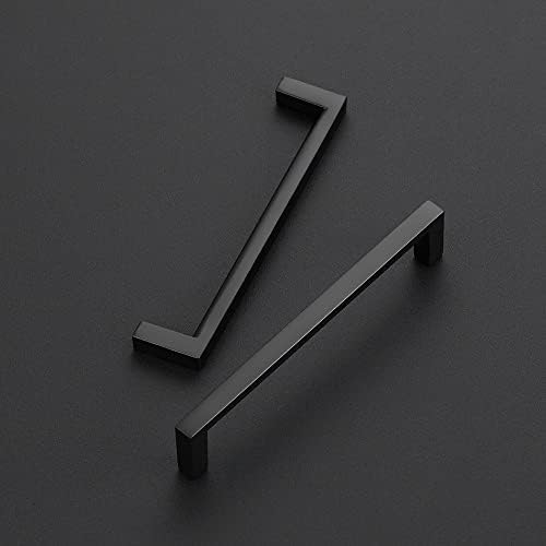 Ravinte 10 Pack Matte Black Cabinet Pulls 5 inch Holes