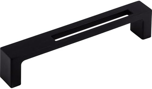 Top Knobs Modern Metro Slot Pull 5 Inch Flat Black