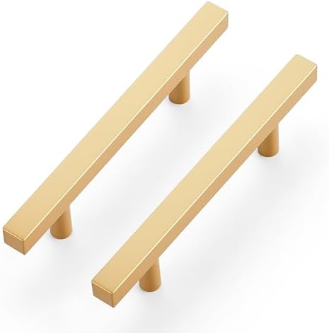 Ravinte 10-Piece Brass Cabinet Handle Set
