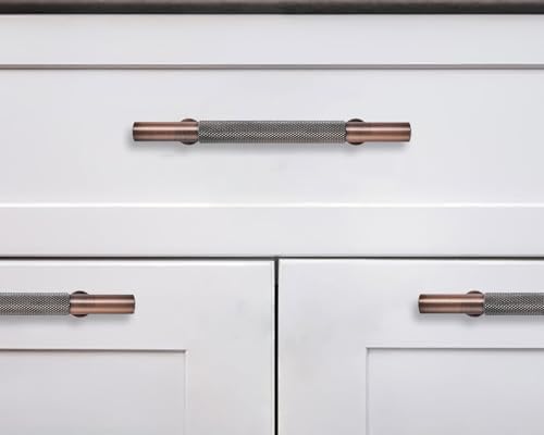 Khtumeware 10 Pack 3 Inch Drawer Handles Antique Copper Cabinet Pulls