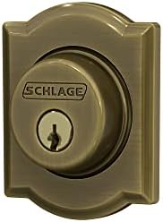 SCHLAGE B60 N CAM 609 Deadbolt with Camelot Trim Keyed 1 Side