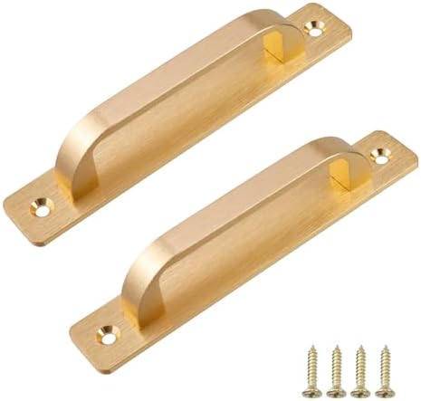 Durable and Rust-Resistant 5-Inch Brushed Gold Cabinet Pulls