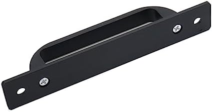 Coshar 4-Piece 5-Inch Matte Black Cabinet Pulls with Base Plate