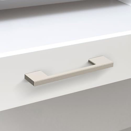 Southern Hills Brushed Nickel Cabinet Pulls - 96mm Satin Nickel Drawer Handles