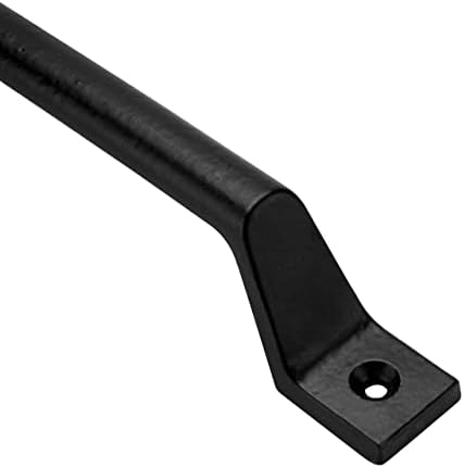 CRAFTSMAN ROAD Black Cast Iron Pull Handles 9 Inch Set of 2