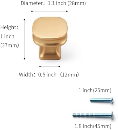 10-Piece Gold Brushed Tray Pull Set