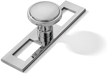 5Pack 1-14 Inch brushed Nickel Cabinet Knobs Backplate with Base Plate