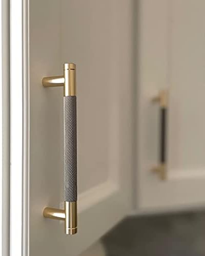 Gutuwellea 12-Piece Set - Gold and Grey Cabinet Handles