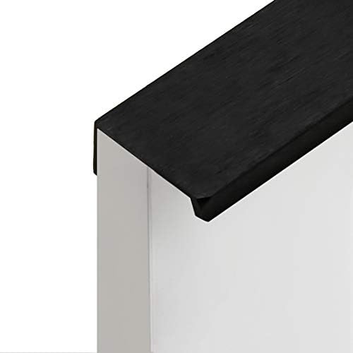 LC LICTOP 8 Inch Matte Black Finger Pull with Screws 4Pcs