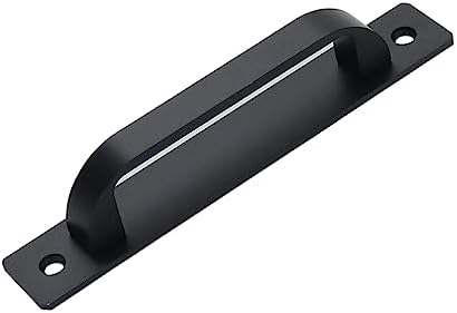 Coshar 4-Piece 5-Inch Matte Black Cabinet Pulls with Base Plate