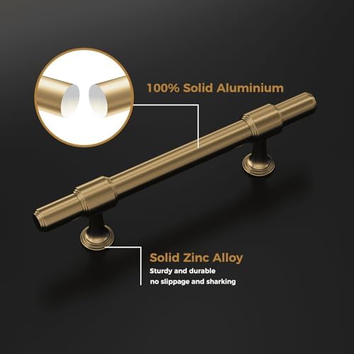 Haliwu 10 Pack Champagne Bronze Cabinet Pulls 1
