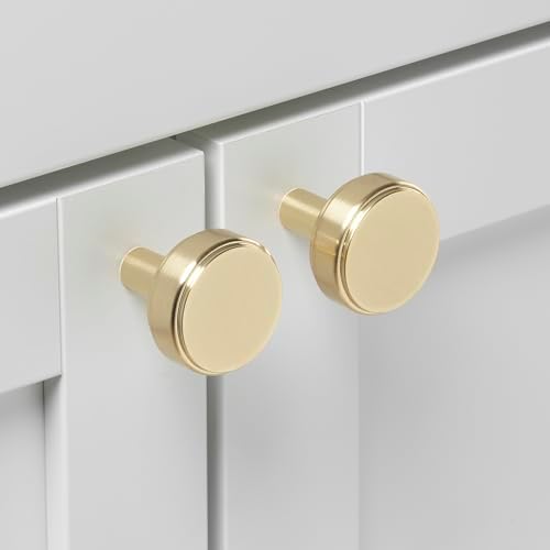 GlideRite 1-12 in Cabinet Knob Champagne Gold