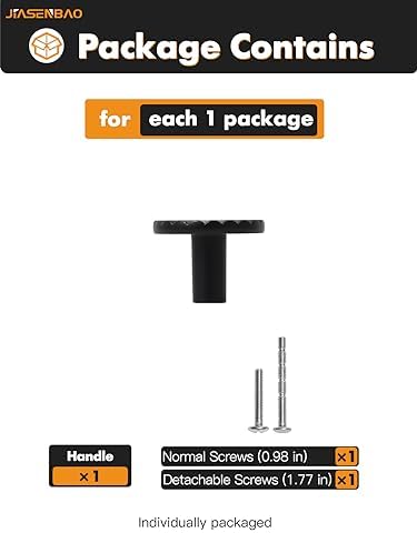10-Piece Black Matte Cabinet Knobs with Zinc Alloy Pulls