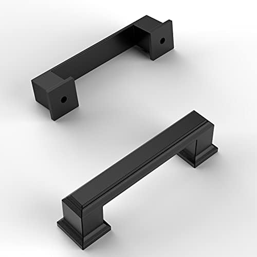 Sturdy Matte Black Cabinet Pulls 3 Inch for Kitchen DINpk4mV5