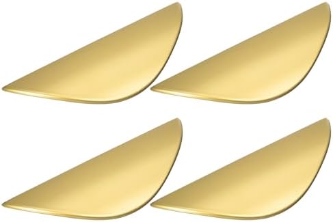 Sturdy 4-Piece Gold Cabinet Pulls for Kitchen Bathroom Design