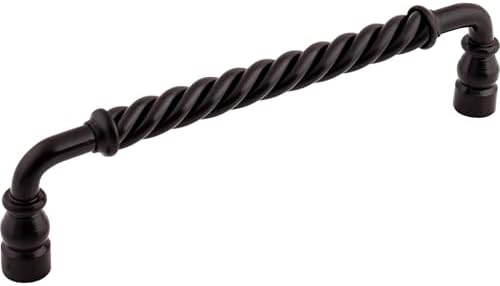 Top Knobs M674 Normandy Collection 8 Twisted Bar Pull Patina Black