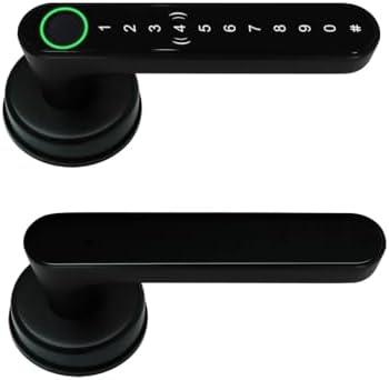 TTLockAPP Smart Deadbolt Lock with Key Black