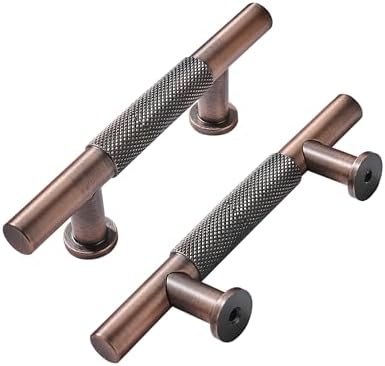 Khtumeware 10 Pack 3 Inch Drawer Handles Antique Copper Cabinet Pulls