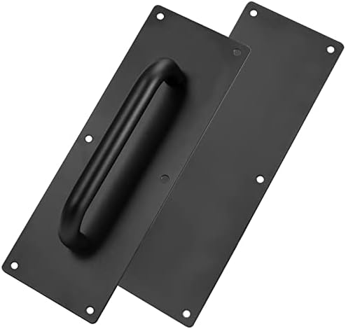 4 pcs 12 x 4 Inch Black Stainless Steel Door Handle