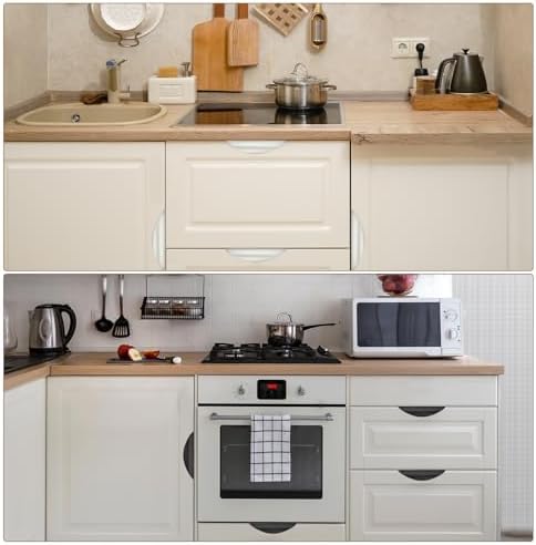 Sturdy 4-Piece Gold Cabinet Pulls for Kitchen Bathroom Design
