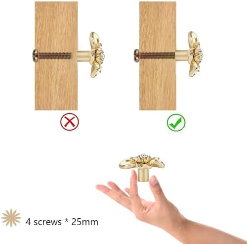 Brosay Flower Knob Set for Cabinets