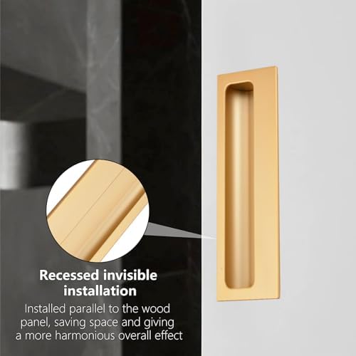 Sturdy Aluminum Flush Pull Handles for Barn Doors